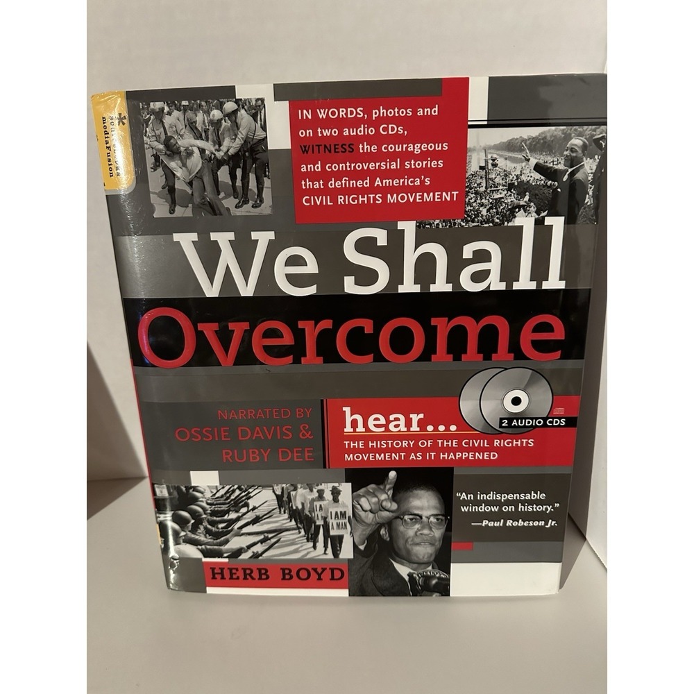 We Shall Overcome by Herb Boyd Hardcover Dust Jacket First Edition W/2CD's VGC‎